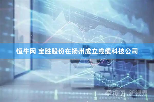恒牛网 宝胜股份在扬州成立线缆科技公司