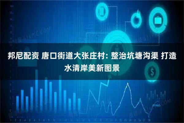 邦尼配资 唐口街道大张庄村: 整治坑塘沟渠 打造水清岸美新图景