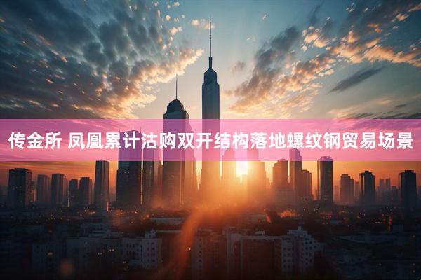 传金所 凤凰累计沽购双开结构落地螺纹钢贸易场景